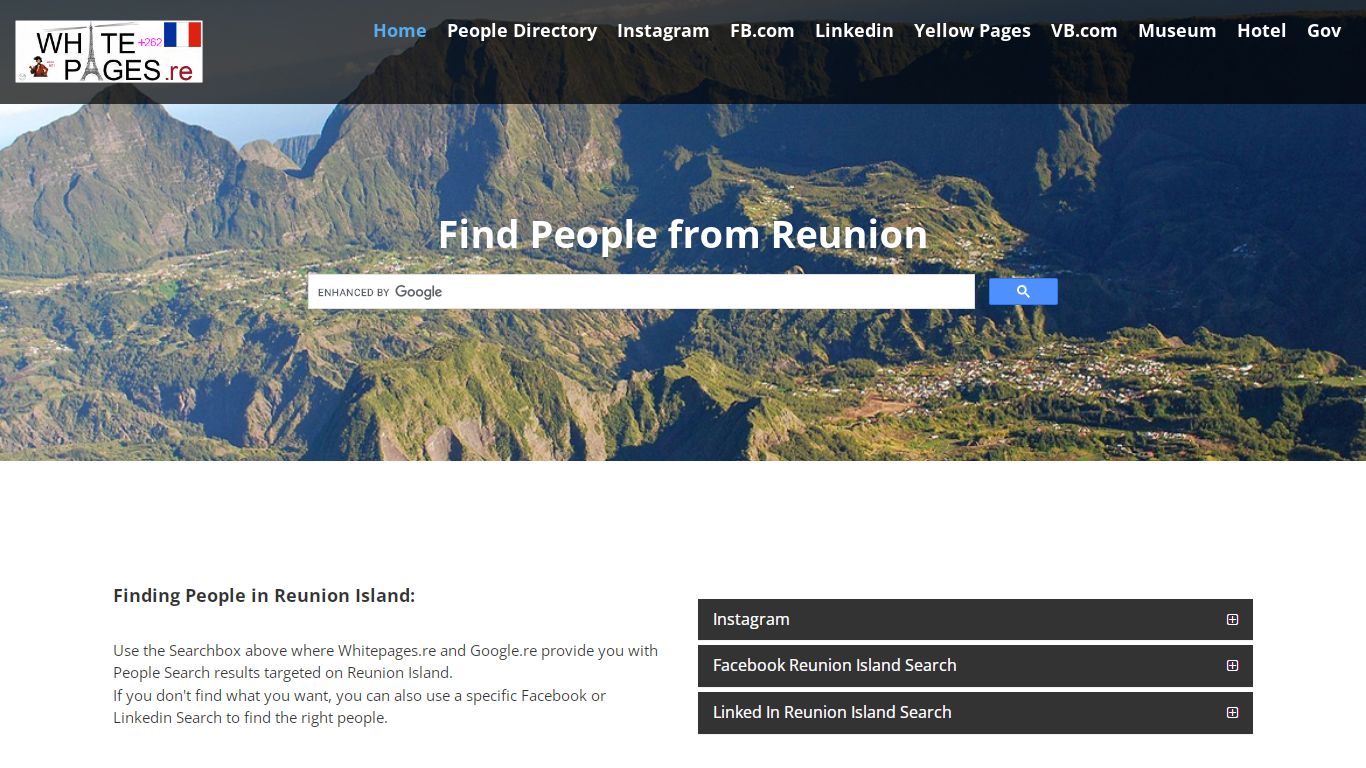 Whitepages.re People from Reunion